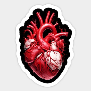 Human Heart Anatomy Biology Sticker